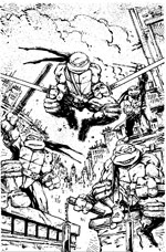IDW' TMNT #1 (Eastman variant cover)